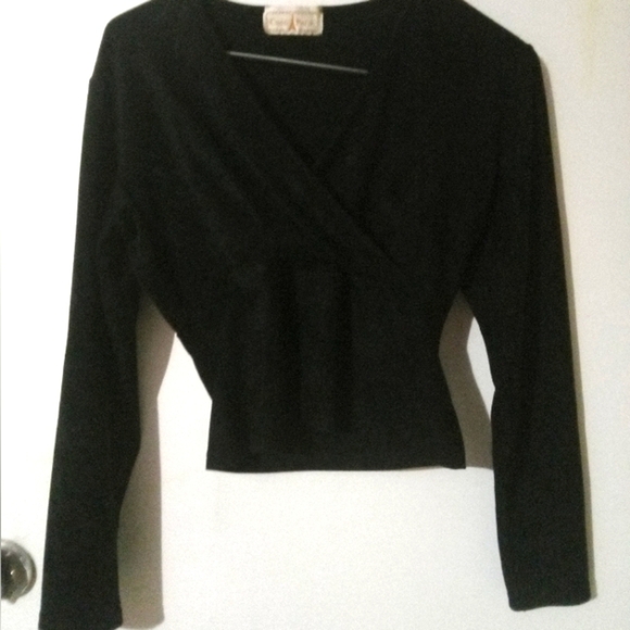 Beautiful Vintage "COCO PARIS" made in France faux suede long sleeve top blouse - Picture 6 of 7